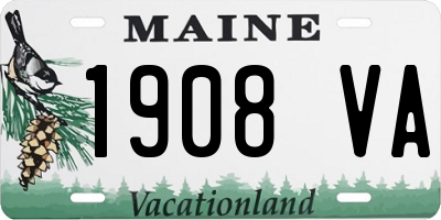 ME license plate 1908VA