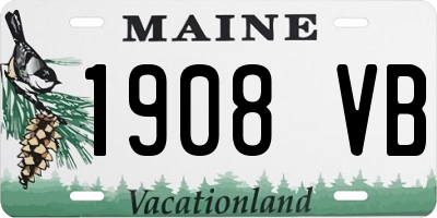 ME license plate 1908VB