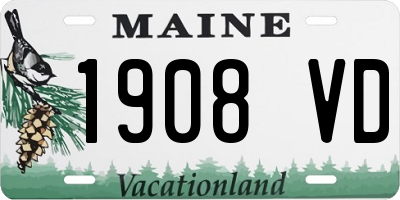 ME license plate 1908VD