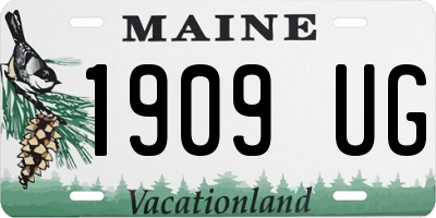 ME license plate 1909UG