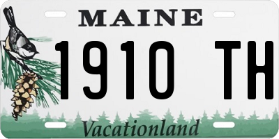 ME license plate 1910TH