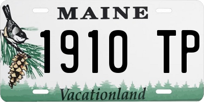 ME license plate 1910TP