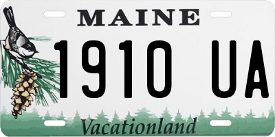 ME license plate 1910UA