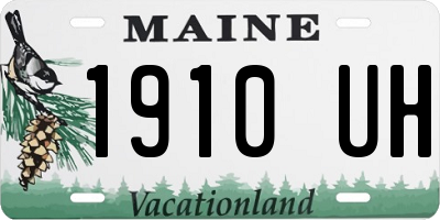ME license plate 1910UH