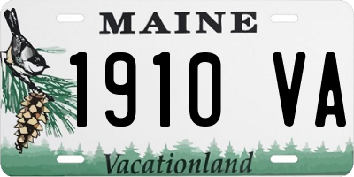 ME license plate 1910VA