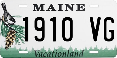 ME license plate 1910VG