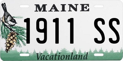 ME license plate 1911SS