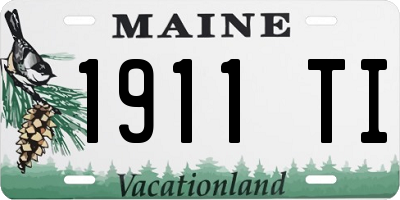 ME license plate 1911TI