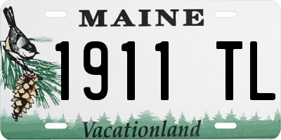 ME license plate 1911TL
