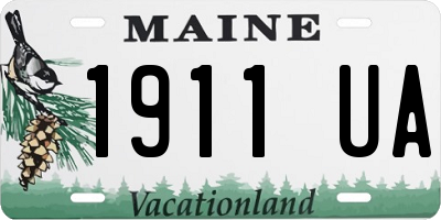 ME license plate 1911UA