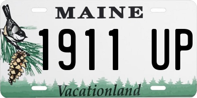 ME license plate 1911UP