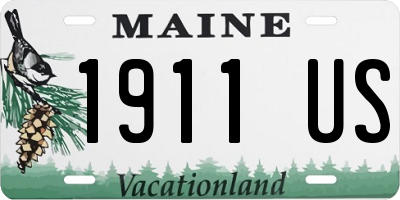 ME license plate 1911US