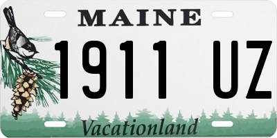 ME license plate 1911UZ