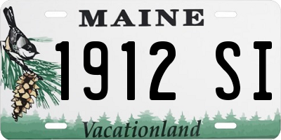 ME license plate 1912SI