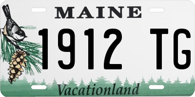 ME license plate 1912TG