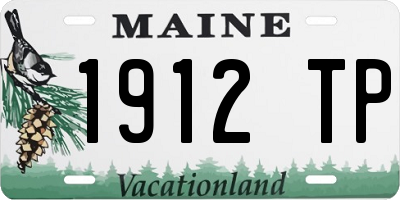 ME license plate 1912TP