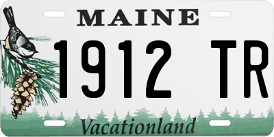 ME license plate 1912TR