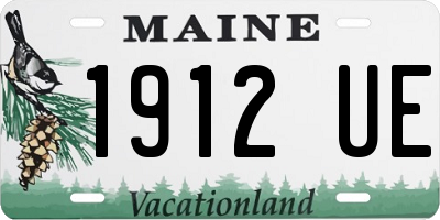 ME license plate 1912UE