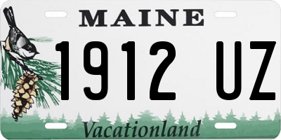 ME license plate 1912UZ