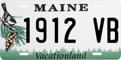 ME license plate 1912VB