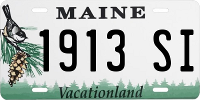 ME license plate 1913SI
