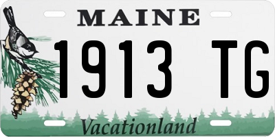 ME license plate 1913TG