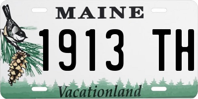 ME license plate 1913TH