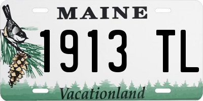 ME license plate 1913TL