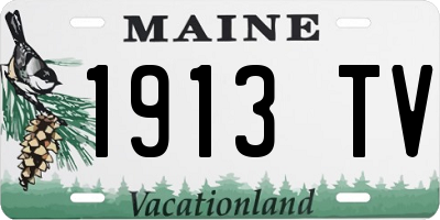 ME license plate 1913TV