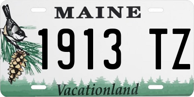 ME license plate 1913TZ