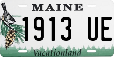 ME license plate 1913UE