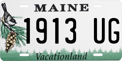 ME license plate 1913UG