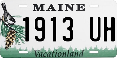 ME license plate 1913UH