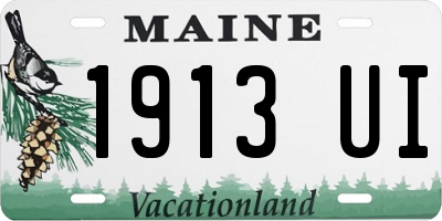 ME license plate 1913UI
