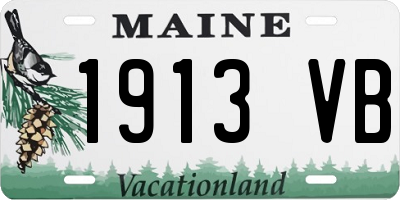 ME license plate 1913VB