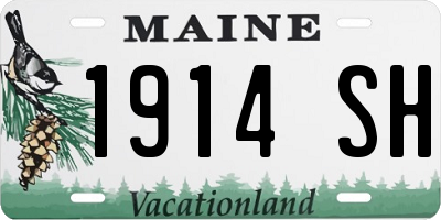 ME license plate 1914SH