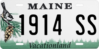 ME license plate 1914SS