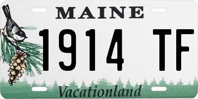 ME license plate 1914TF