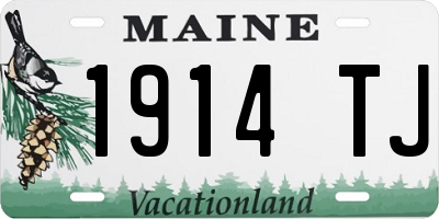 ME license plate 1914TJ