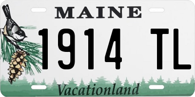 ME license plate 1914TL