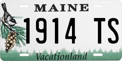 ME license plate 1914TS
