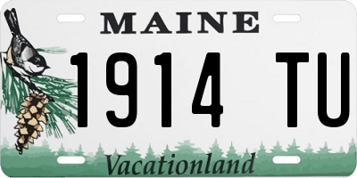 ME license plate 1914TU