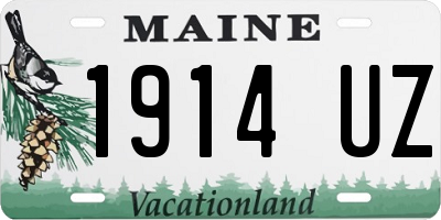 ME license plate 1914UZ