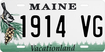 ME license plate 1914VG