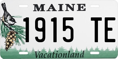 ME license plate 1915TE