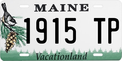 ME license plate 1915TP