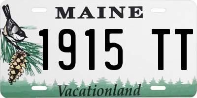 ME license plate 1915TT
