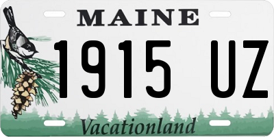 ME license plate 1915UZ