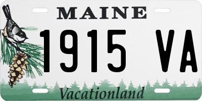 ME license plate 1915VA