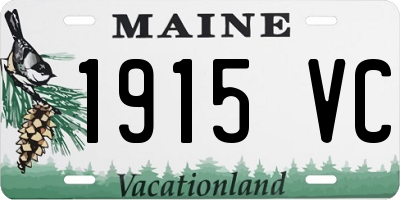 ME license plate 1915VC